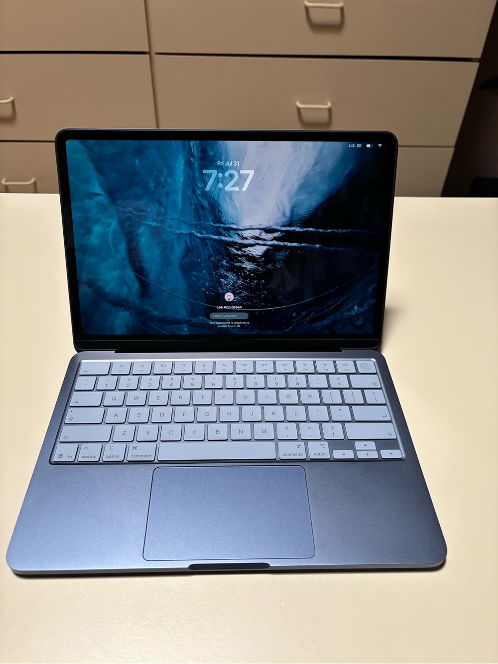 Apple Laptop with Blue Keyboard and Blue Chassis - Picture 3 of 3
